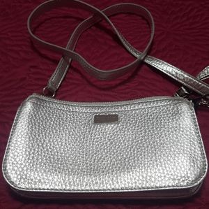 COPY - Cole Haan silver crossbody handbag